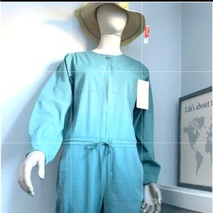 NWT Lululemon green ventligth zippered jumpsuit